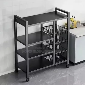 Dual Multi-Layers Multipurpose Steel Storage Shelf/Organizer/Rack