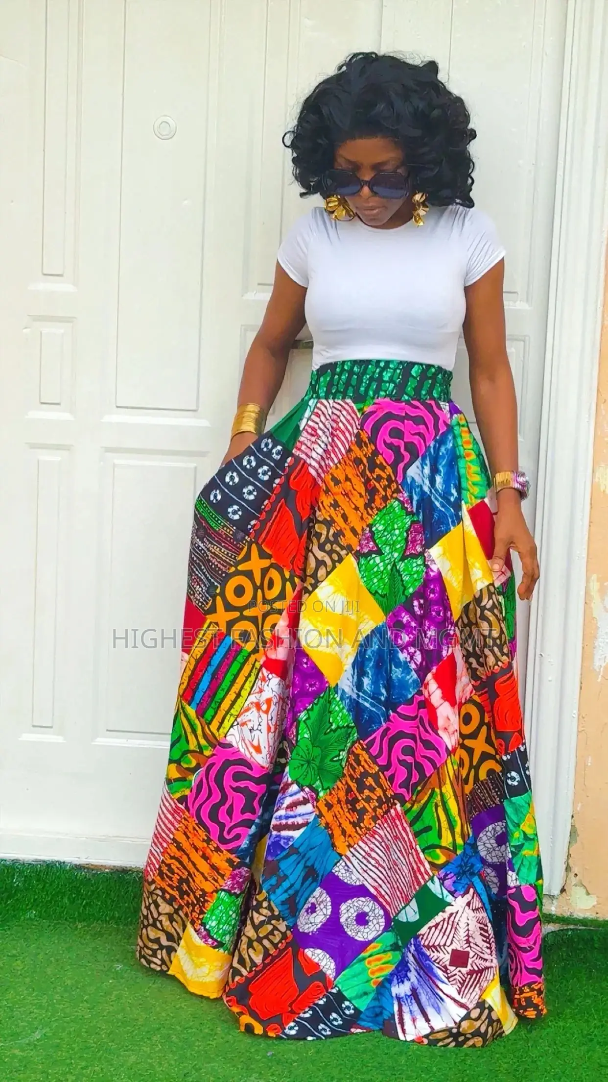 Palazzo Patch Skirt - Style 777