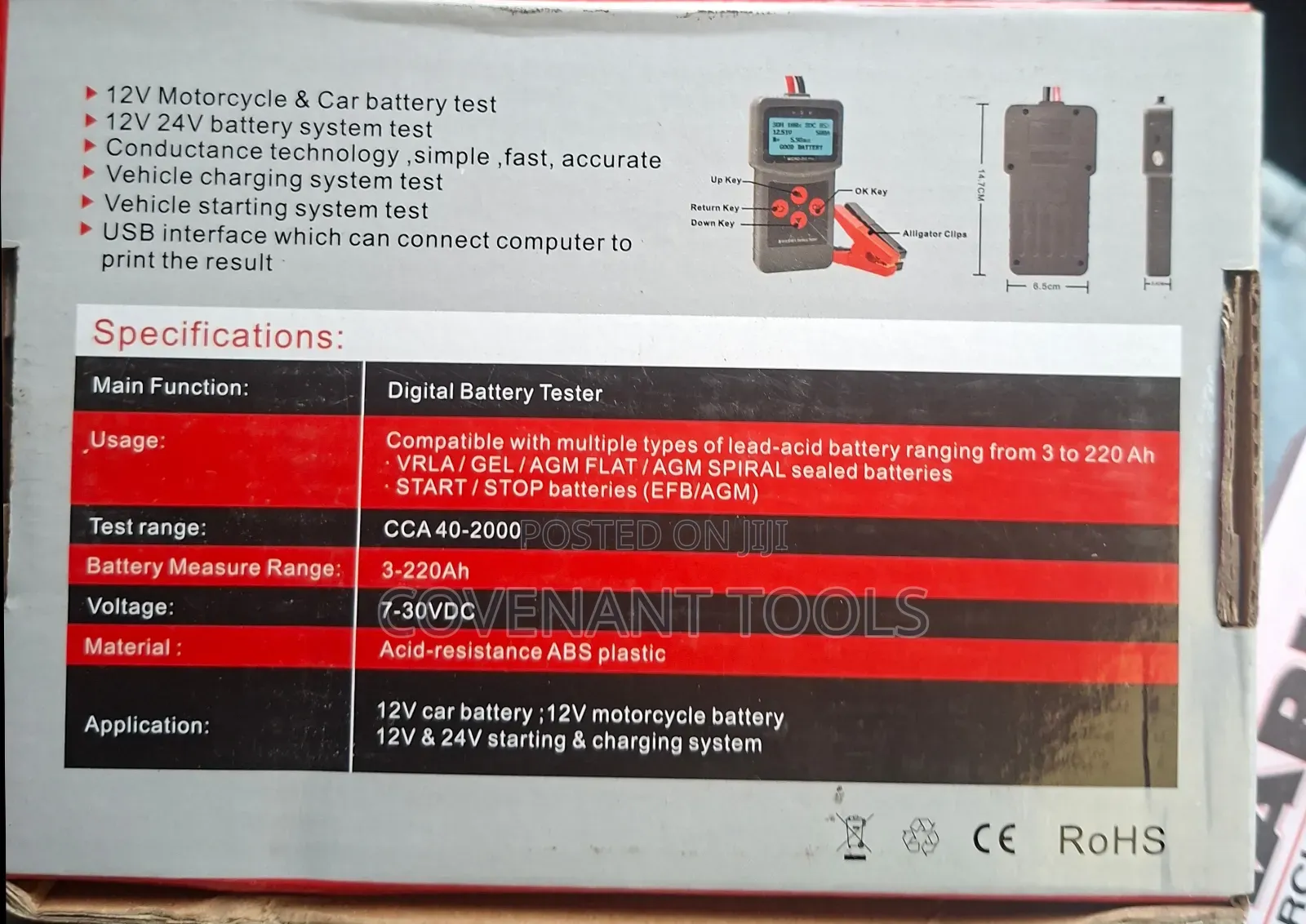 Digital Battery Tester