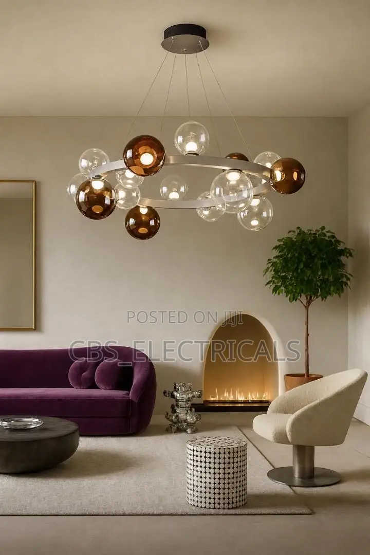 Glass Globe Chandelier