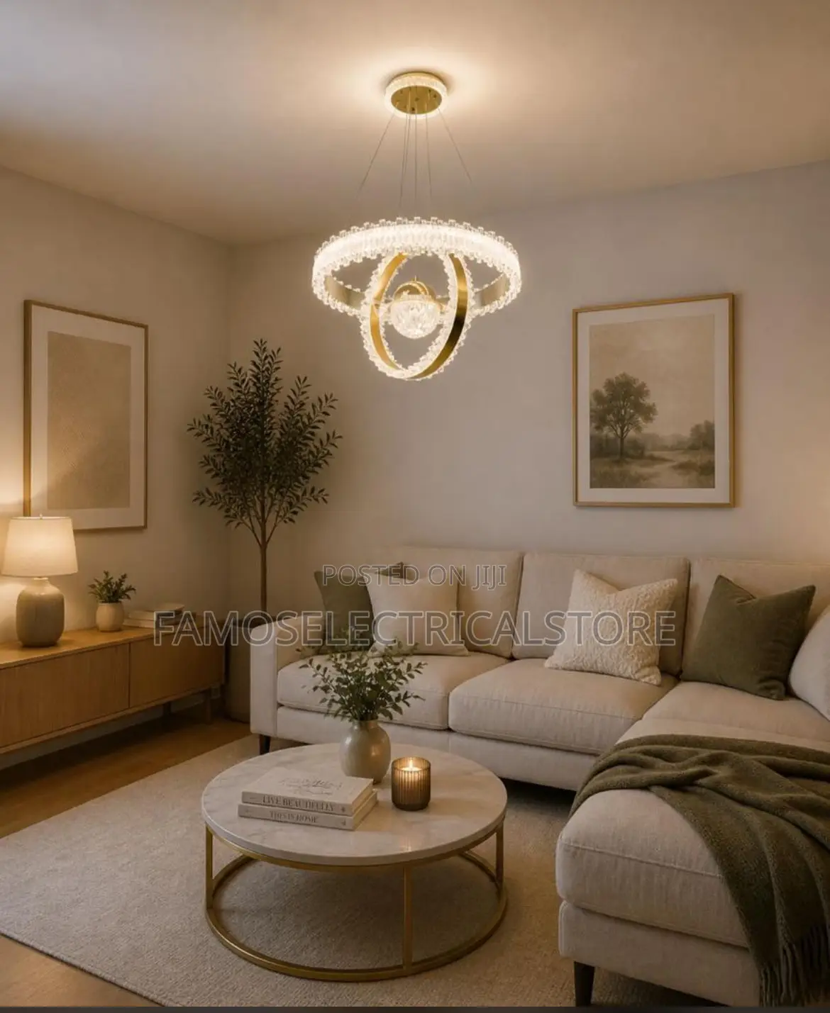 Slick Modern Chandelier