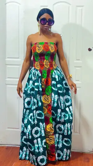 Shoulderless Long Gown - Style 761