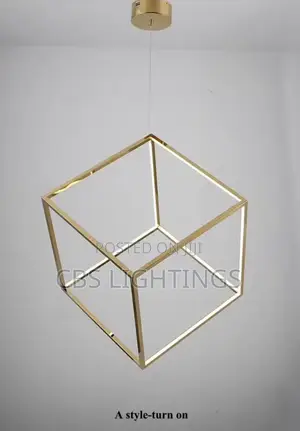 3d Cubic Pendant Light