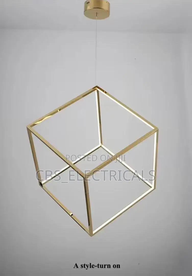 3d Cubic Pendant Light