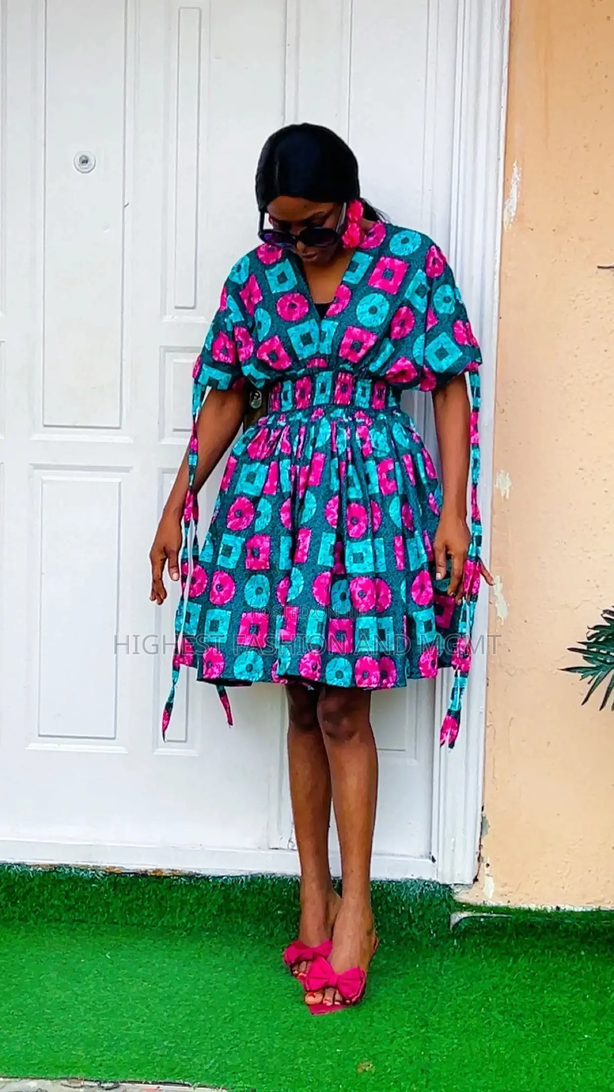Ankara Bomper Gown - Style 679