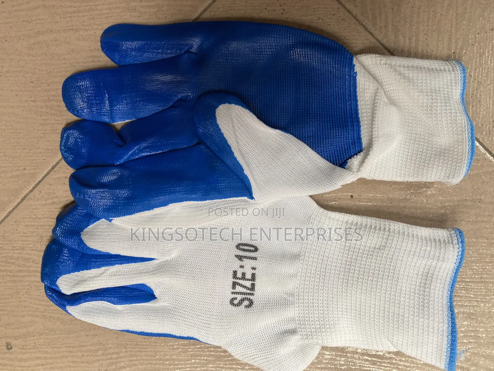 Generic Blue Anti-slip Work Safety Gloves
