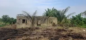 A Plot of Land With a 3-Bedroom Built to Lintel Level for Sale
