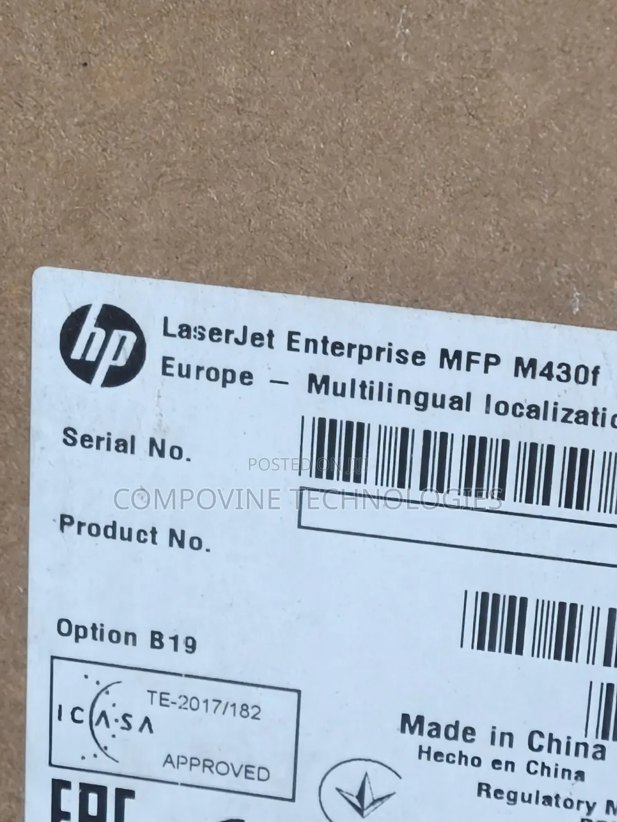 Hp Laserjet Enterprise M430f Multifunctional Printer