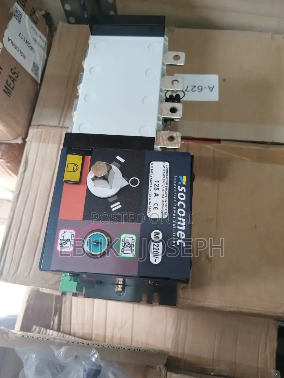 125amps Automatic Changeover Switch Socomec