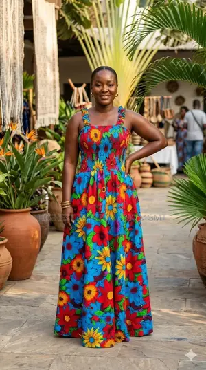 Casual Gown With Small Straps - Style 222