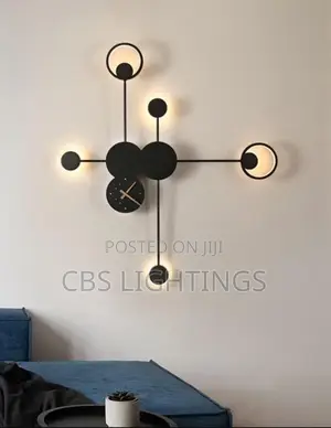 Wall Lamp + Clock