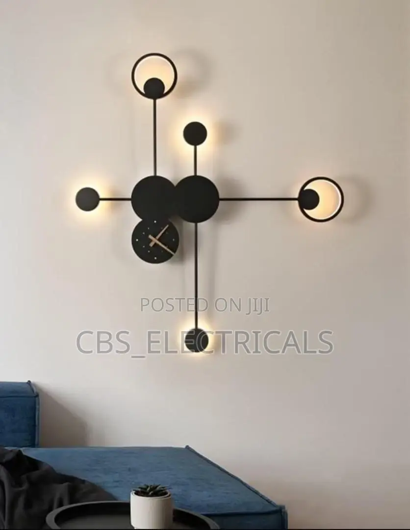 Wall Lamp + Clock