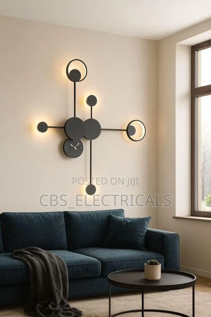Wall Lamp + Clock