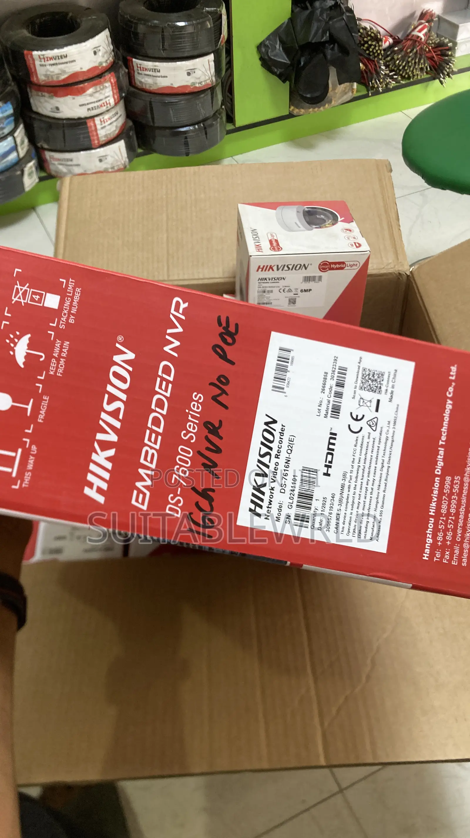 Hikvisson NVR 16port No Poe
