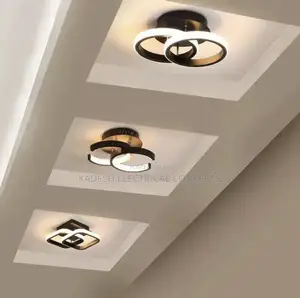 Modern Led Ceiling Light 2 Rings Creative Design Ceiling Lamp Indoor