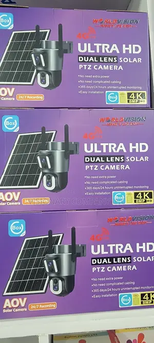 Ubox Dual Lens Aov ( Always on Video ) Solar Camera