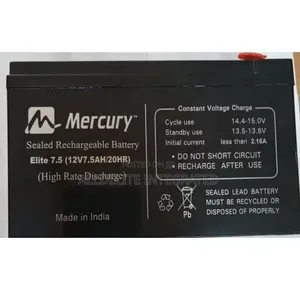 Mercury Elite 7.5ah 12v Ups Battery