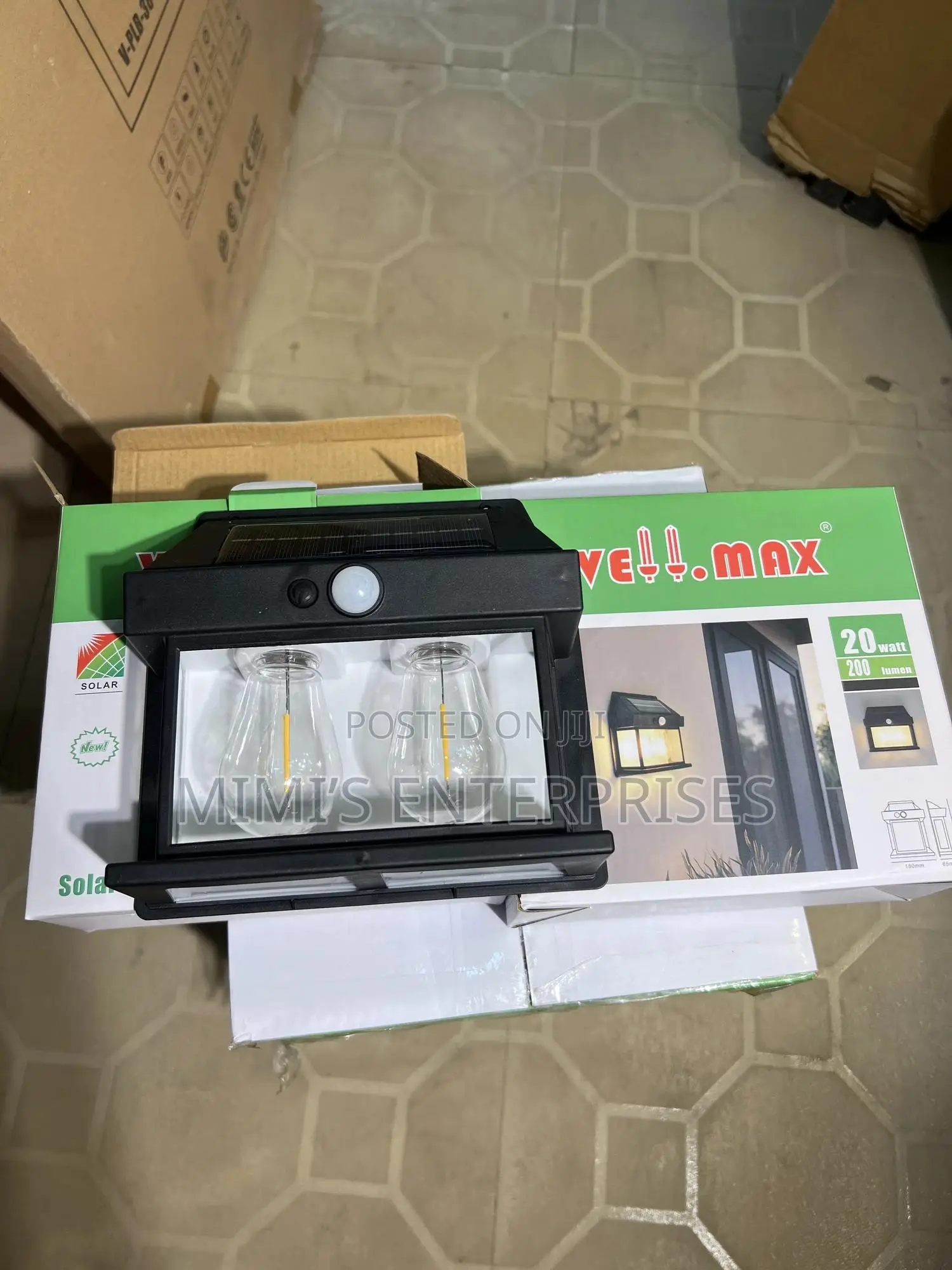 Wall Solar Lamp Double Bulb