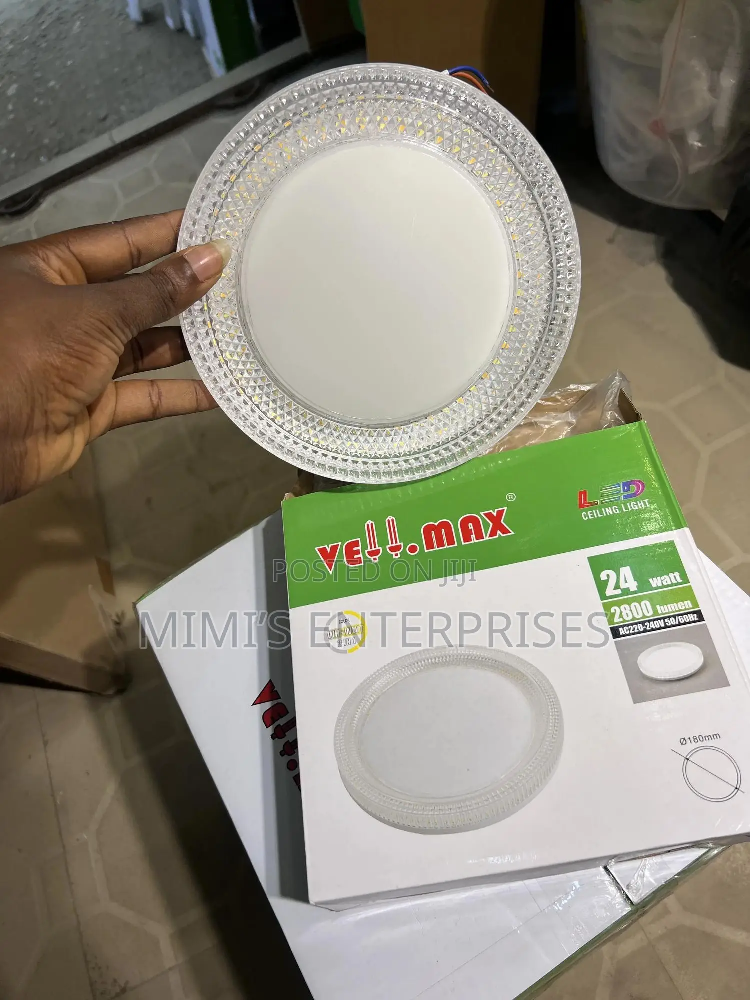 24watts Surface Ceiling Light Wh/WWT Vellmax