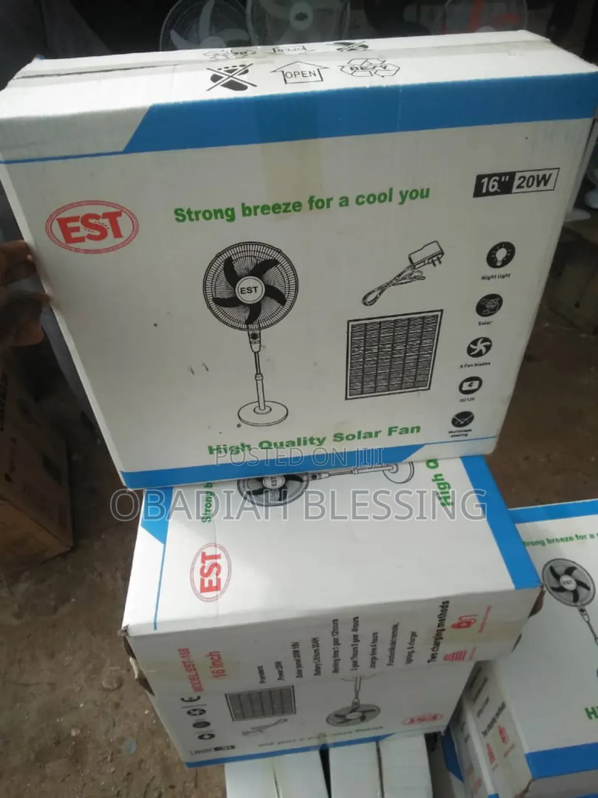Solar Fan With Panel
