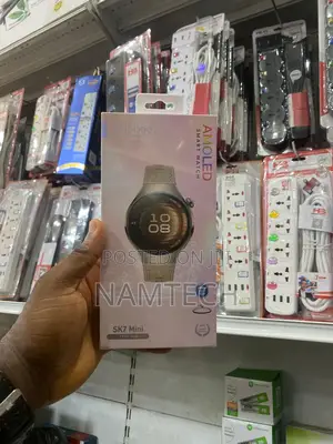 Kalobee Sk7 Mini Amoled Smartwatch - With 3 Interchangeable Straps