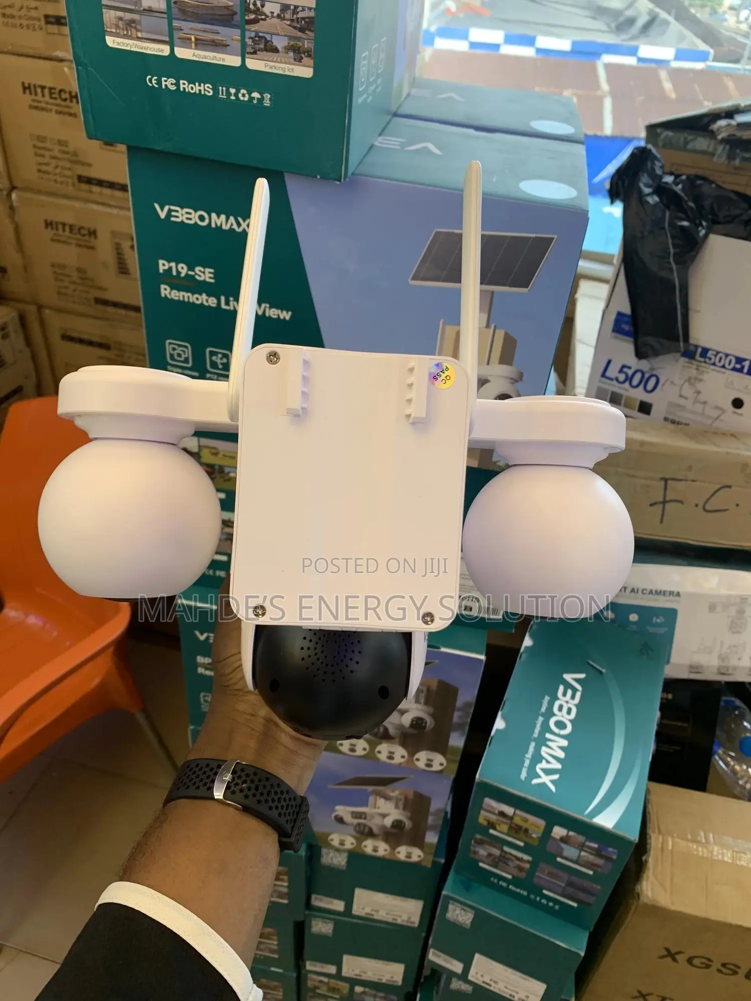 V380max Solar 4lens Camera
