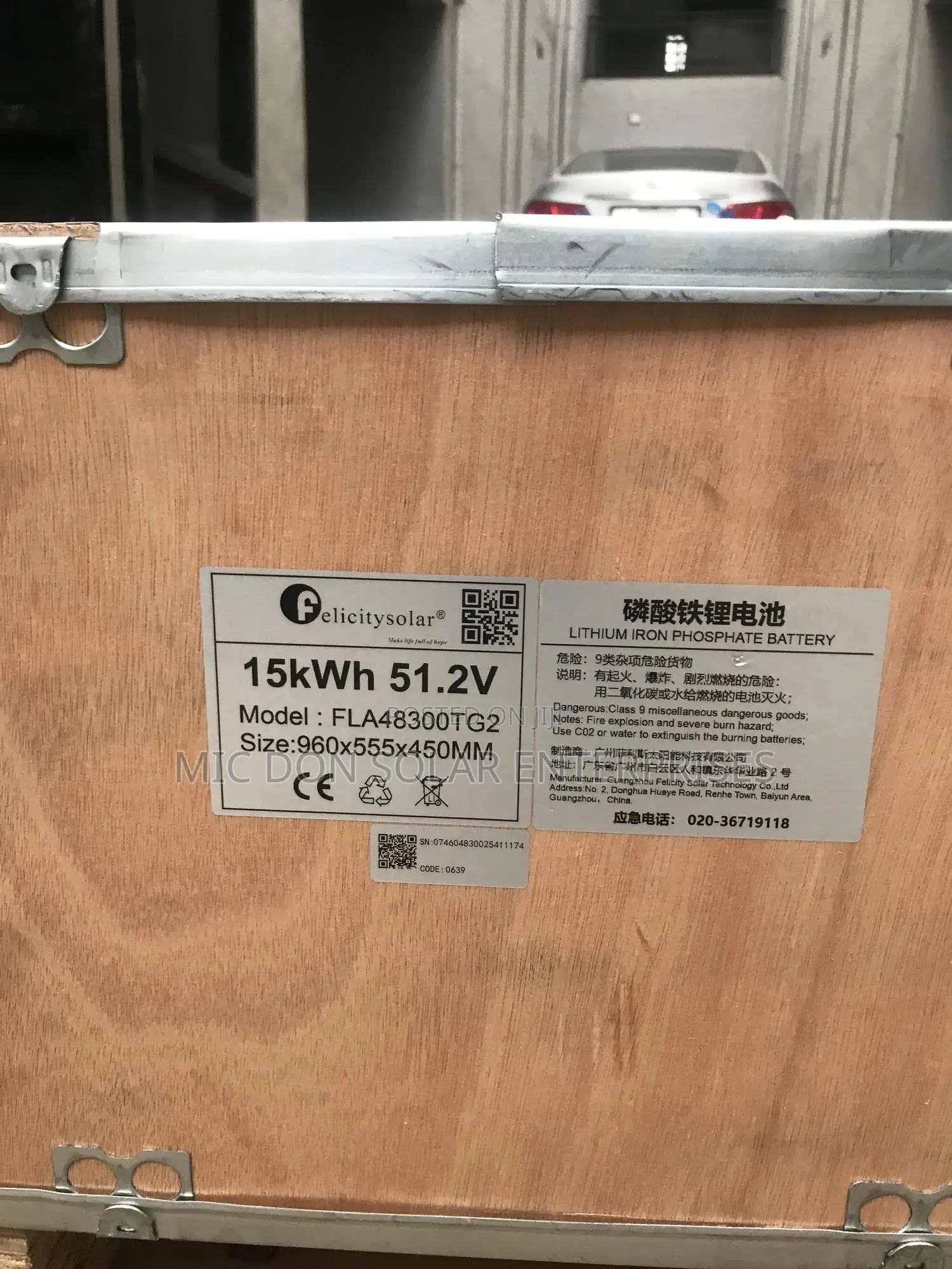 Felicity 15kwh Lithium Battery