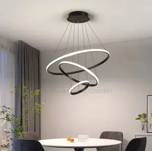 Modern Nordic Chandelier Glass Globe Led Pendant Light Black Gold