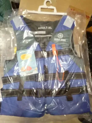 Blue And Black Super Steel Adult Xl Life Jacket Packed In Plastic