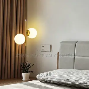 Oudeladi Brass Black Hanging Lamp Nordic Glass Ball Pendant L