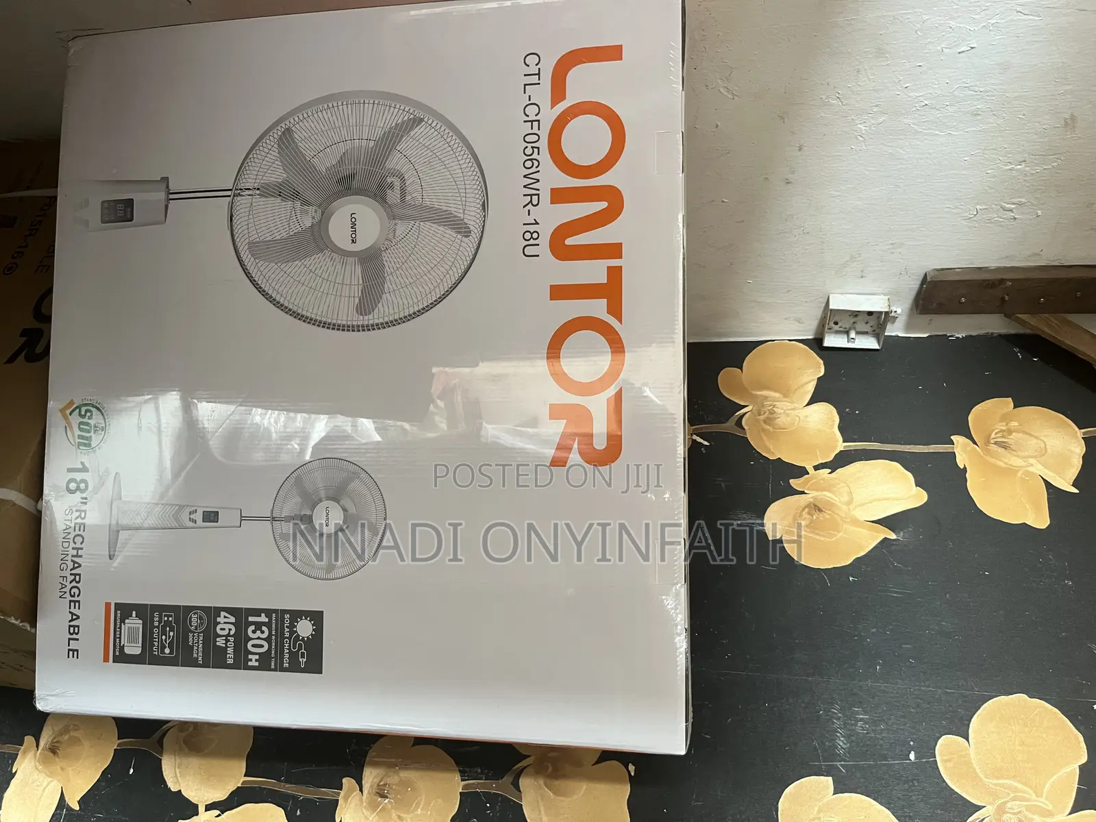 18” Lontor Rechargeable Fan