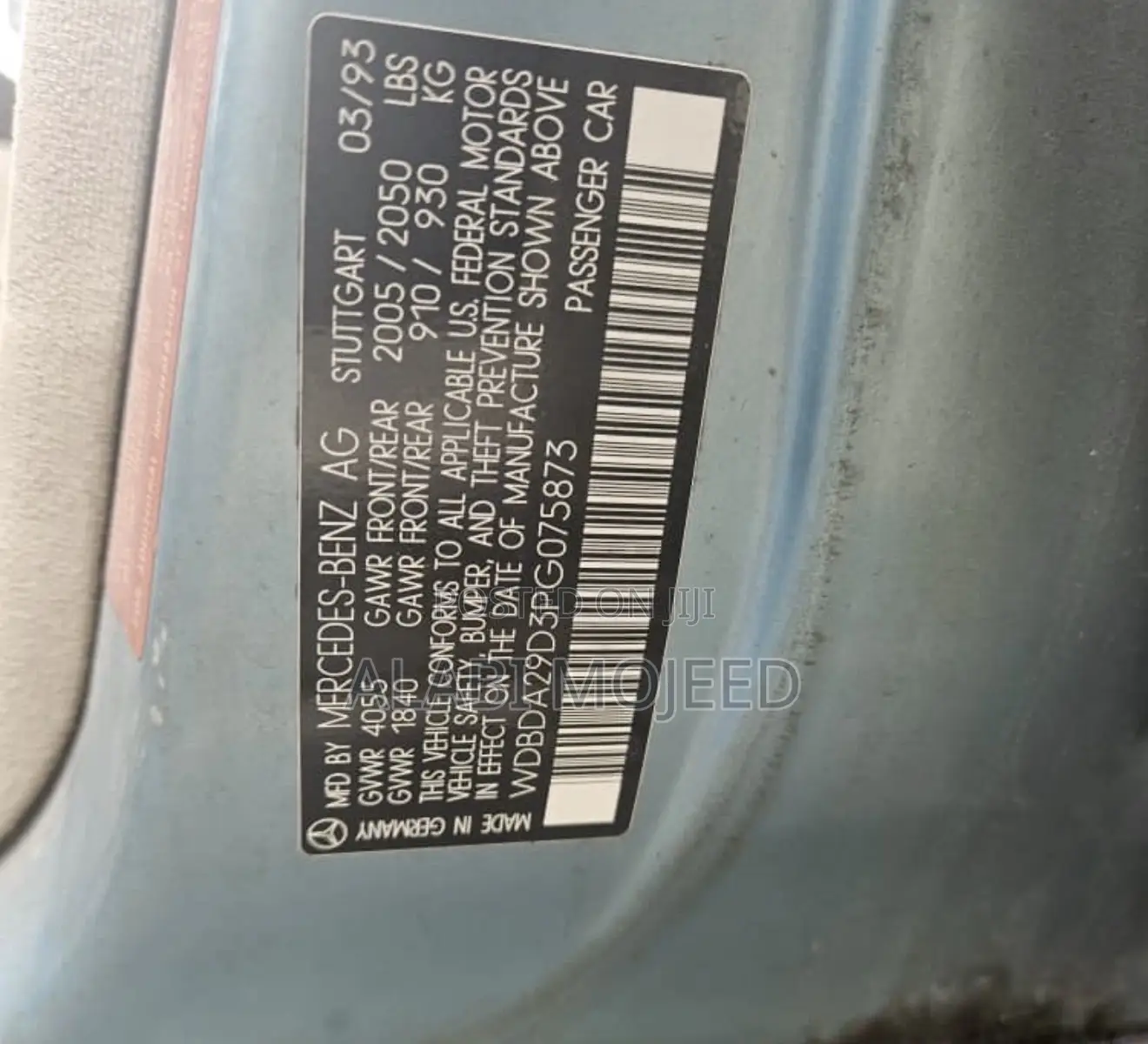 Mercedes-Benz 190E 1994 Blue