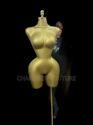 Gold Female BBL Mannequin | Curvy Clothes Display Stand
