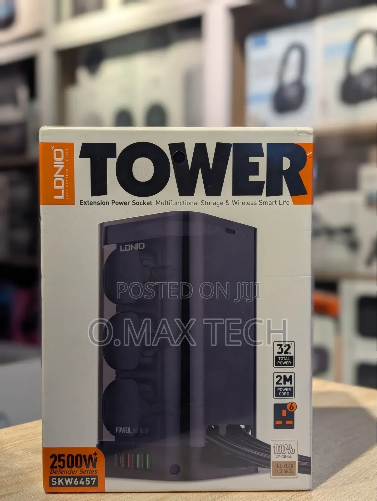 Ldnio Tower Extension Sockets 6 Ac Tower Extension Power Socket