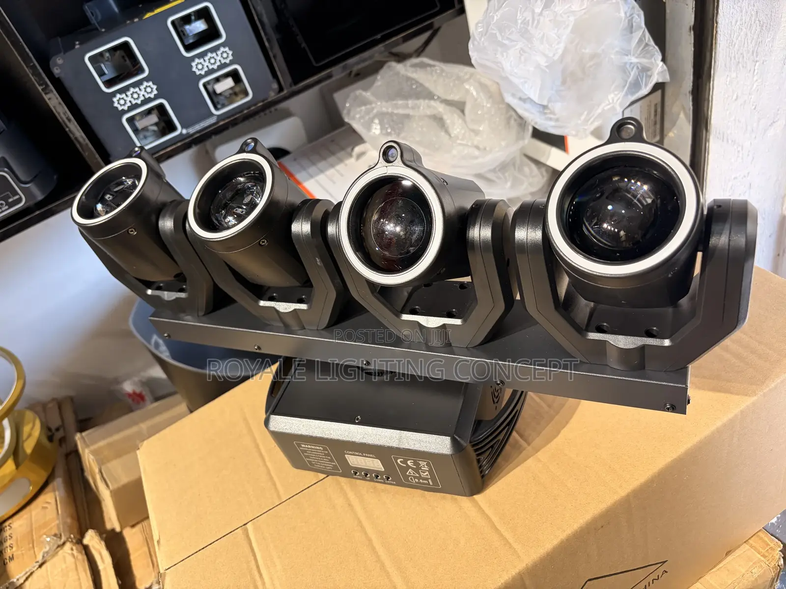 4 Head Beam Light + Laser