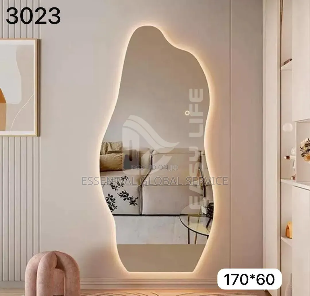 Full-Length Asymmetric Irregular Smart Led Dressing Mirror