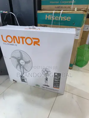 Lontor 18" Rechargeable Fan [Ctl-Cf04r-18]Long Lasting Appliance