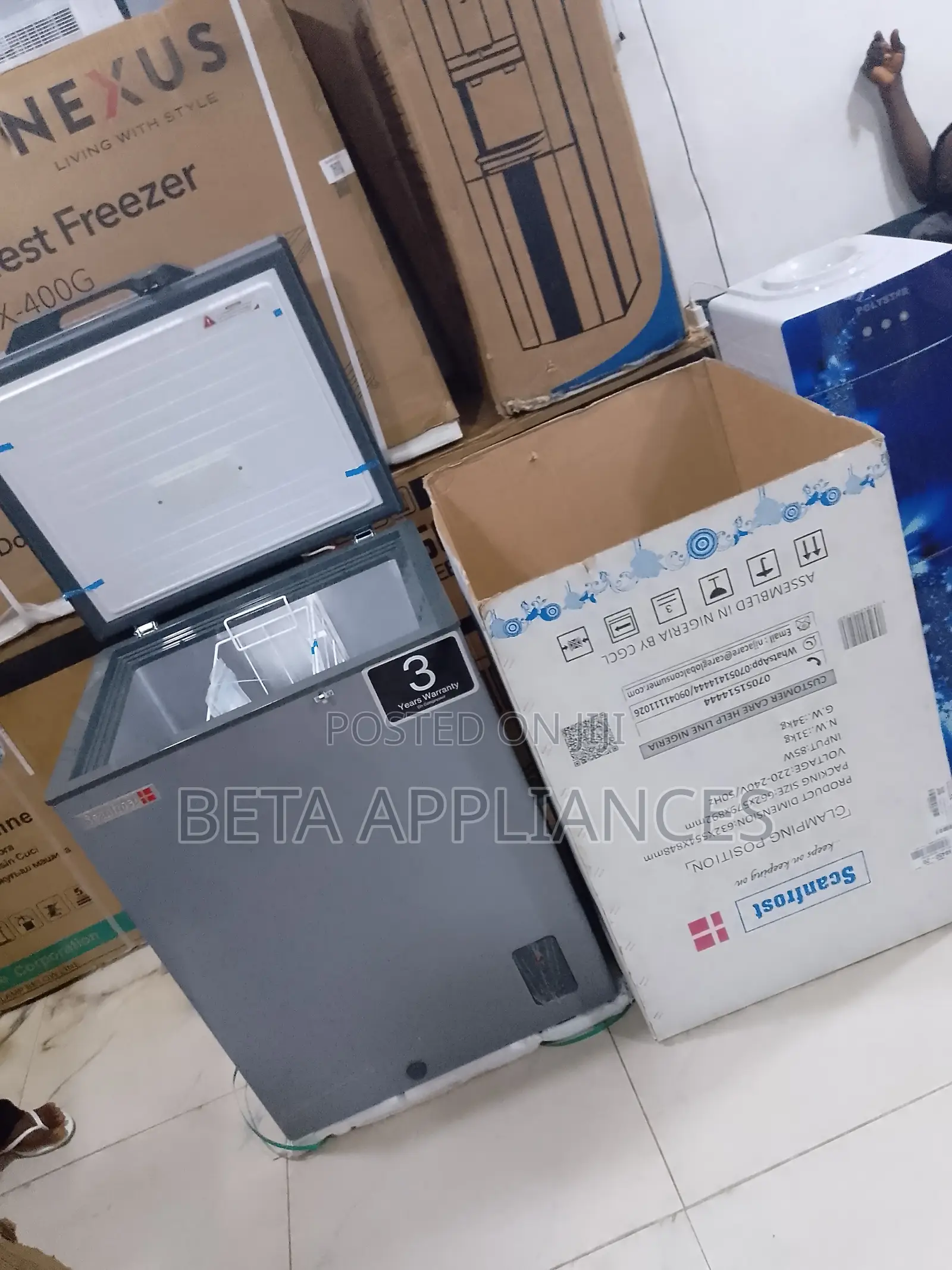 Scanfrost 150l Compact Deep Freezer With Strong Cooling