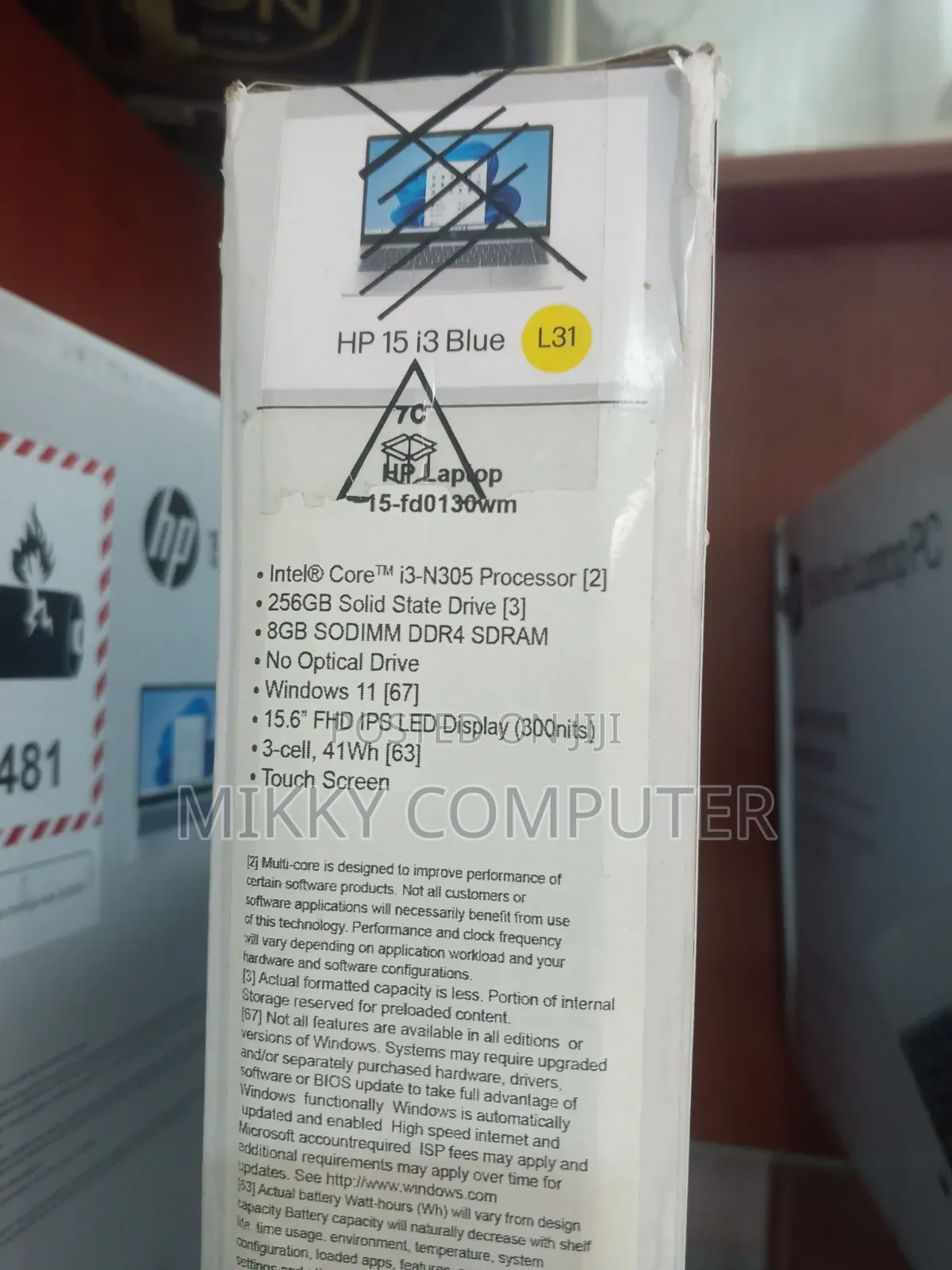 New Laptop HP 8GB Intel Core i3 SSD 256GB