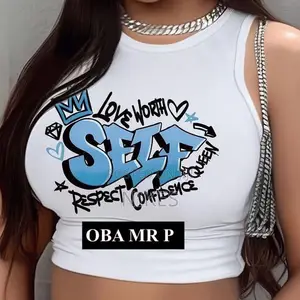 Armless Female Crop Tops