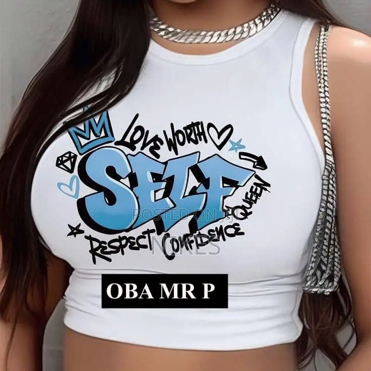 Armless Female Crop Tops