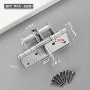 2pcs Self-Closing Door 4" Hinge Spring Positioning Hinge Door Closer