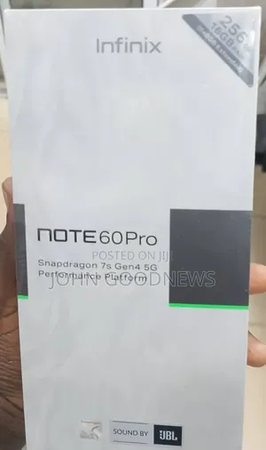 New Infinix Note 60 Pro 256 GB Black