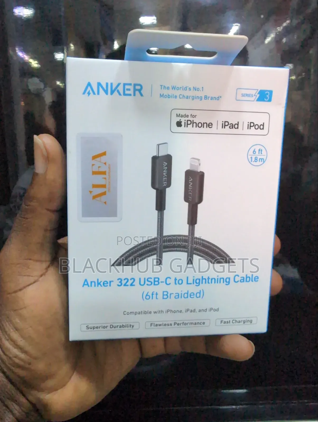 Anker C to Lightening Cable 2m