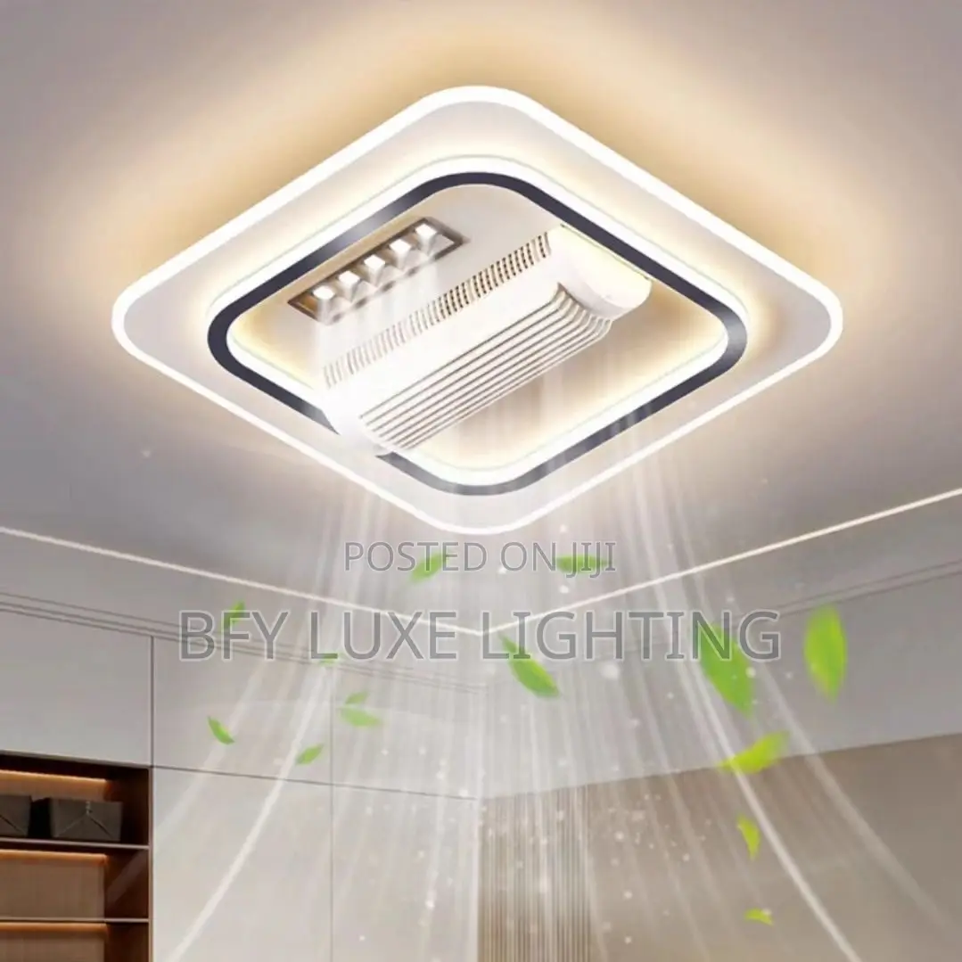 Luxury Crystal Ac Fan Light With Remote