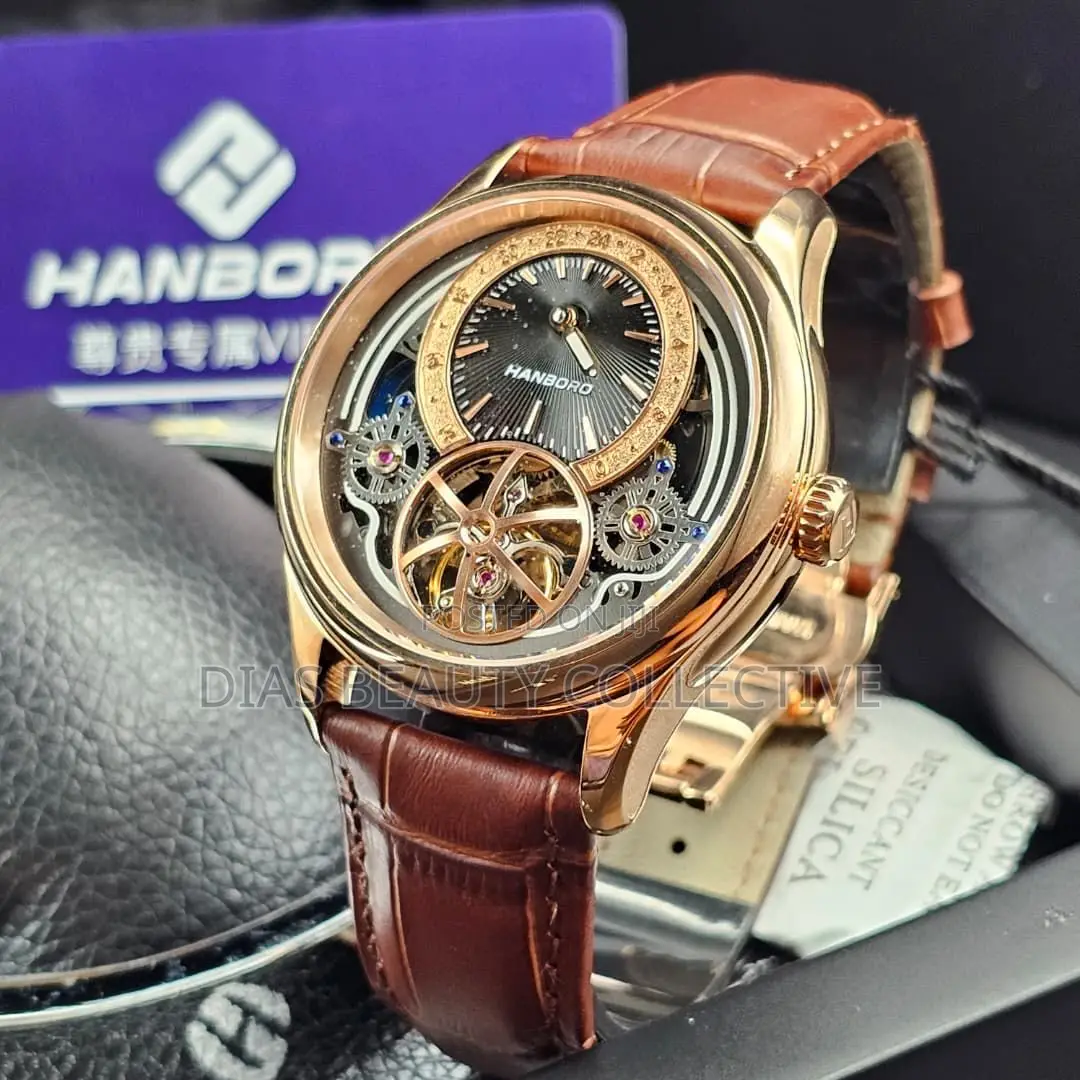 High Quality Automatic Hanboro Leather Watch
