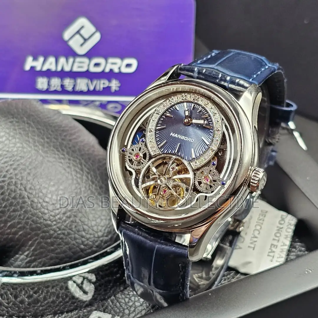 High Quality Automatic Hanboro Leather Watch