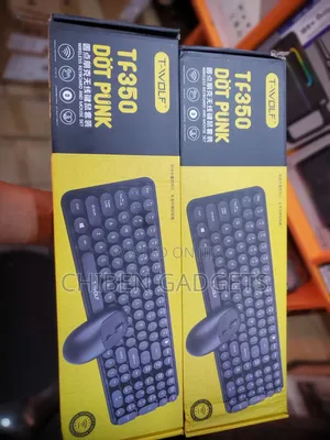 T-Wolf Tf350 Wireless Colorful Keyboard Mouse Set