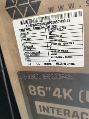Smaat Screen Interactive Board Panel With in-Built (13mp) Camera