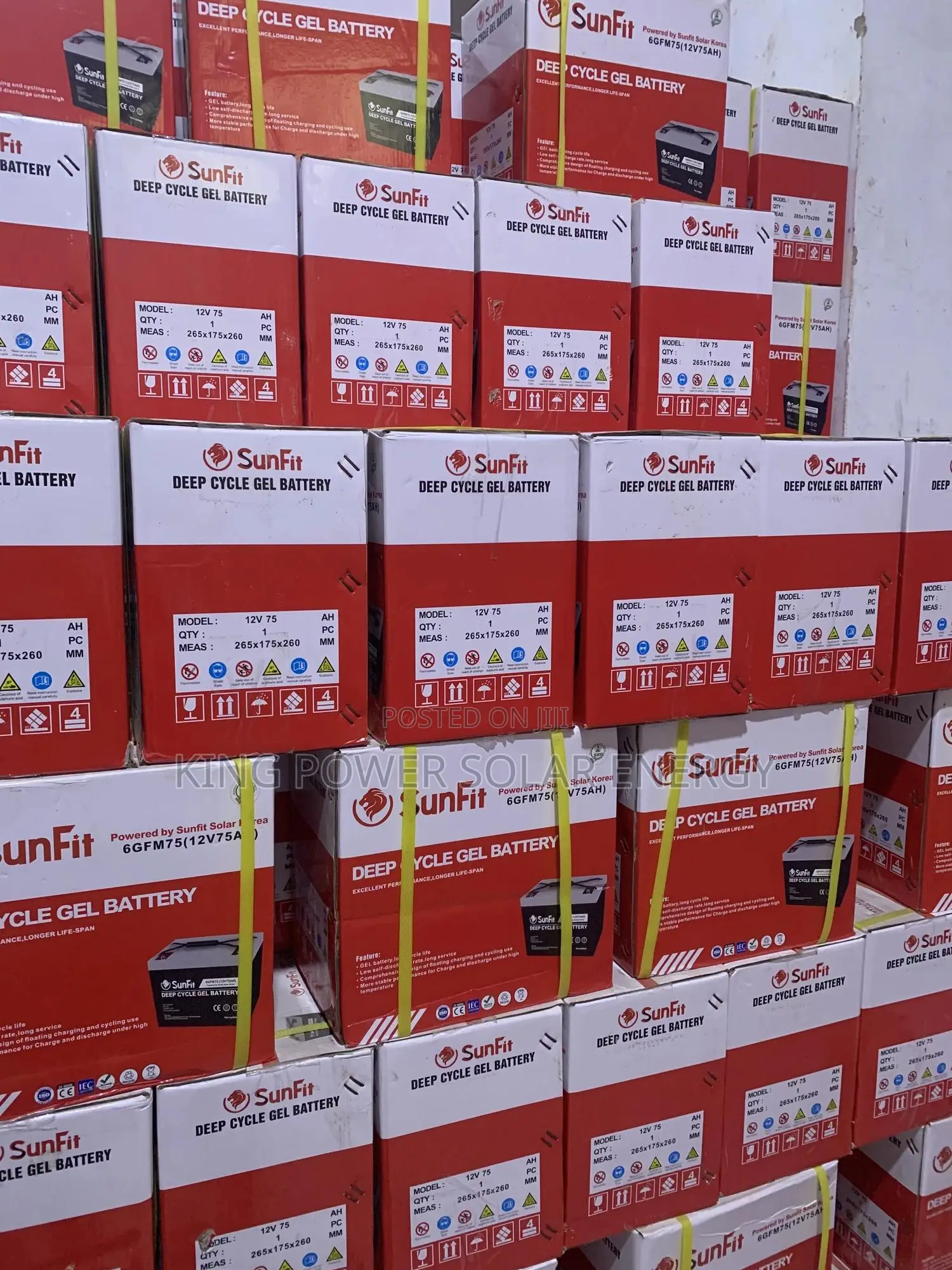 Sunfit 75ah/12v Deep Cycle Gel Batteries